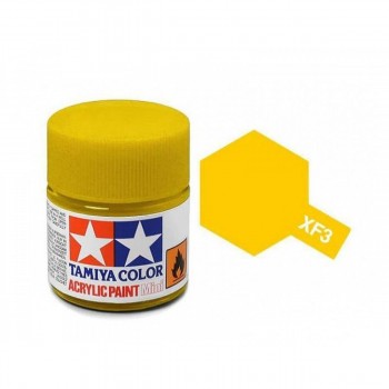 TAMIYA XF-3 YELLOW - ACRYLIC PAINT MINI (FLAT) 10ML